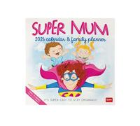 Legami - Calendario de Pared 2026, Super Mum, Calendario de Pared Grande, 12 Meses y Planificador Anual, en 6 Idiomas, Espacio para Notas, Signos del Zodiaco, Días Festivos Internacionales, 30 x 29 cm