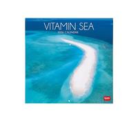 Legami - Calendario de Pared 2026, Vitamin Sea, Calendario de Pared Grande, 12 Meses y Planificador Anual, en 6 Idiomas, Espacio para Notas, Signos del Zodiaco, Días Festivos Internacionales, 30x29 cm