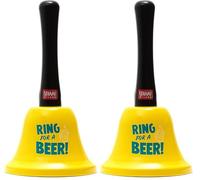 Legami - Campanilla Ring for Beer, Mango ergonómico, Ø 7,5 cm, Tema Beer, BEL0002 (Paquete de 2)