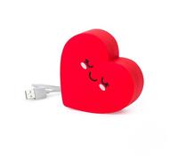 Legami - Cargador portátil, My Super Power, batería recargable, 3.5 x 4.2 pulgadas, tema de corazón, cable de carga USB/cable de carga micro USB para el banco de energía incluido en 4 horas, capacidad