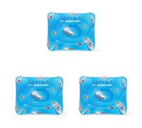 Legami - Cojín Hinchable de Playa, cómodo cojín Ultraligero de Playa Piscina Camping, diámetro 40 cm (Paquete de 3)