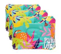 Legami - Cojín Hinchable de Playa, cómodo cojín Ultraligero de Playa Piscina Camping, diámetro 40 cm (Paquete de 3)