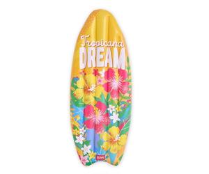 Legami - Colchón Hinchable para la Playa, Individual, 2 cámaras de Aire, Capacidad de Carga de hasta 90 kg, Forma de Tabla de Surf, Incluye Parches autoadhesivos para pequeños Agujeros, 70 x 173 cm