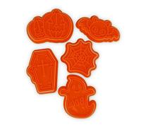 Legami - Cortadores de galletas de Halloween, 5 formas, Moldes para cortar galletas de Halloween, Aptos para niños, lavables en lavavajillas