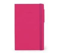 Legami - Cuaderno de hojas blancas My Notebook, Tema Raspberry, formato grande, papel FSC certificado, 192 páginas, tapa blanda, cierre elástico, 17 x 24 cm