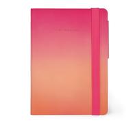 Legami - Cuaderno de página blanca, tamaño pequeño, My Notebook de papel marfil, 90 g/m², 192 páginas, rústica, cierre elástico, tamaño 9,5 x 13,5 cm, hora dorada