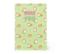 Legami - Cuaderno de rayas de 7 mm, Corgi, tamaño B5, grande, papel certificado FSC, 100 páginas, encuadernación Singer Stitch, 18.5 x 24.8 cm