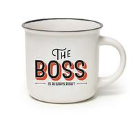 Legami Cup-Puccino The Boss - Taza, porcelana, 350 ml, multicolor