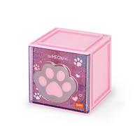 Legami - Cutie Cubes Caja de escritorio modular, Kitty, organizador de escritorio, almacenamiento, hoja de pegatinas incluida, apilable, multifuncional, ABS, 90 x 90 x 100 cm