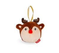 Legami - Decoración navideña de Peluche Oh-Oh-Ornaments, Tema Reindeer, Bola de Navidad, para Colgar en el árbol, de Poliéster, 9 x 10 x 4 cm
