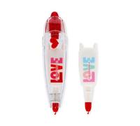 Legami - Bolígrafo decorativo con cinta de 4 metros, cinta decorativa con corazones, bolígrafo con adornos recargables, diseño de amor