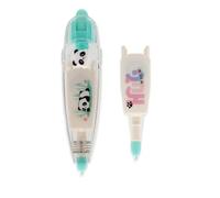 Legami - Decoration Tape Pen, Navidad-Decorativo Tema Panda, perfecto para decorar diarios, tarjetas de felicitación, Notebooks, Longitud 4 m + 1 recarga incluida