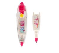 Legami - Decoration Tape Pen, Unicorn, cinta adhesiva decorativa, perfecta para decorar agendas, tarjetas de felicitación, cuadernos, longitud 4 m + 1 recambio incluido