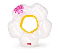 Legami - Donut Hinchable Piscina, Maxi Hinchable para Niños y Adultos, Hinchable Playa Mar, Soporta hasta 80 Kg, con Forma de Salvavidas, Diámetro 102 cm, Daisy