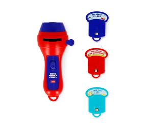 Legami - Érase una Vez Red, proyector Linterna de Cuentos, proyecta 3 Cuentos Infantiles, 3 Discos con 8 Diapositivas Cada uno, Pilas AAA no Incluidas, 7 x 14.5 x 6.3 cm