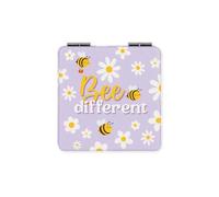 Legami - Espejo de Mano con Espejo de Aumento, Bee, sin distorsiones, Ideal para el Bolso y para Viajar, 6 x 6 cm