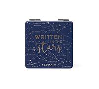 Legami - Espejo de Mano con Espejo de Aumento, Star, sin distorsiones, Ideal para el Bolso y para Viajar, 6 x 6 cm