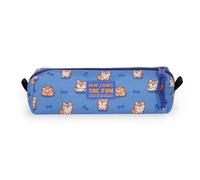Legami - Estuche My Pencil Case, Tema Corgi, Cierre de Cremallera Plástico Reciclado, Resistente, Gran Capacidad, Práctico, para Escuela, Oficina, 22 x 6 cm
