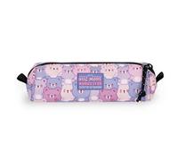 Legami - Estuche My Pencil Case, Tema Teddy Bear, Cierre de Cremallera Plástico Reciclado, Resistente, Gran Capacidad, Práctico, para Escuela, Oficina, 22 x 6 cm