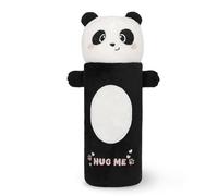 Legami - Estuche Super Soft, Tema Panda, Estuche Blando, cartón con Dibujo para Colorear Incluido, 100% poliéster, Super Soft Pencil Case