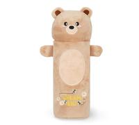 Legami - Estuche Super Soft, Tema Teddy Bear, Estuche Blando, cartón con Dibujo para Colorear Incluido, 100% poliéster, Super Soft Pencil Case