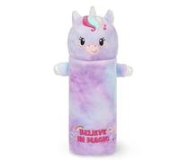 Legami - Estuche Super Soft, Tema Unicorn, Estuche Blando, Cartón con Dibujo para Colorear Incluido, 100% Poliéster, Super Soft Pencil Case
