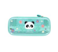 Legami - Estuche Wonderwow, Tema Panda, 2 Compartimentos y Portalápices Interior, Compartimento Interior con Tejido de Malla, Cierre de Cremallera, 23 x 11 x 5 cm