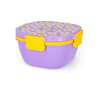 Legami - Fiambrera para el almuerzo, fiambrera, 1 tenedor y 1 porta condimentos incluidos, fiambrera hermética, a prueba de fugas, capacidad 1700 ml, tema Daisy, 19 x 10,7 x 19 cm