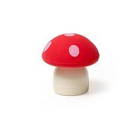 Legami - Goma con sacapuntas Magic Mushroom, 0,4 x 5 cm, versión roja, para borrar y templar con precisión, goma con sacapuntas en forma de hongo (Paquete de 6)