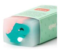 Legami - Goma perfumada tema Dino, aroma vainilla, borrado suave y limpio ㅤ