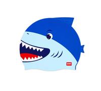 Legami - Gorro de natación, Gorro de Piscina para niño, niños de 4 a 10 años, fácil de Poner, de Silicona, para natación, excelente Agarre, tiburón