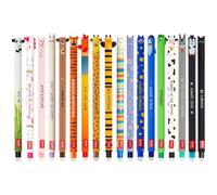 LEGAMI - Juego de 18 bolígrafos de gel borrables, tinta termosensible, variedad de colores y diseños de animales