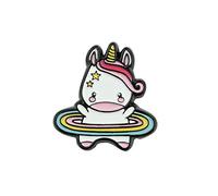 Legami - Juego de 2 pegatinas de metal, 3,2 x 2,5 cm, desechables, para pegar en el diario, smartphone y otros accesorios, Unicorn, adhesión completa después de 10 minutos