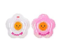 Legami - Juego de 2 portabebidas inflables, portavasos flotantes, Tema Daisy, verdadera relajación para Aperitivos y tentempiés Junto a la Piscina, 8 cm de diámetro