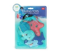 LEGAMI Juego de 3 juguetes de buceo submarinos, tiburón, estrella de mar y tortuga, para piscina y piscina