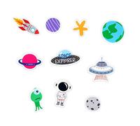 Legami - Juego de 30 Adornos para radios de Bicicleta, fáciles de enganchar y Quitar, para niños, Tema del Espacio