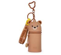 Legami - Kawaii Mini Kawaii Teddy Bear Keyring Coin Purse with Spiral Ring, Cara