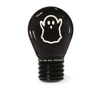 Legami - Lámpara de Mesa en Forma de Bombilla, Halloween 2025, recargable con Cable USB, inalámbrica, Ficción de Bombilla, Tema Ghost, 6,8 x 10,3 cm