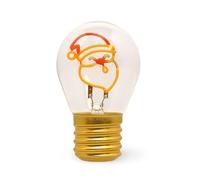 Legami - Lámpara de sobremesa en forma de bombilla, Santa Claus, sólo para interiores, recargable con cable USB, inalámbrica