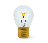 Legami - Lámpara de Mesa en Forma de Bombilla, recargable con Cable USB, inalámbrica, Ficción de Bombilla, Tema Daisy, 6,8 x 10,3 cm