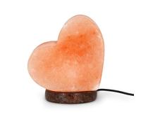Legami, Lámpara de sal, cromoterapia, forma de corazón, efecto luminoso, luz blanca cálida, sal del Himalaya 100% natural, 11 x 12 x 7.5 cm