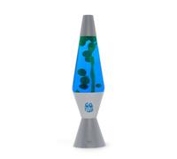 Legami - Lava Lamp Magmastic, lámpara de lava con efecto relajante, líquido azul lava verde, bombillas incluidas, diámetro 11 cm, altura 36,3 cm, tema Silver