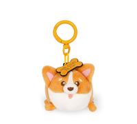 Legami - ¡Llavero Super Soft! Tema Corgi, Llavero de Peluche, Colgante con Mensaje Grabado y Mosquetón de Zinc, 7x11 cm