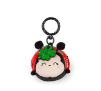 Legami - ¡Llavero Super Soft! Tema Ladybug, Llavero de Peluche, Colgante con Mensaje Grabado y Mosquetón de Zinc, 7x11 cm