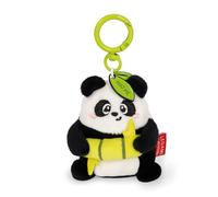 Legami - Llavero Super Soft Panda - Peluche con mensaje grabado y mosquetón de zinc, 7 x 11 cm, negro