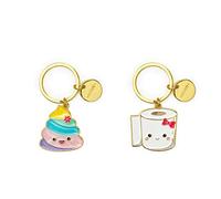 Legami Llavero unisex de metal esmaltado, llavero What a Keyring!, L 7 cm, zinc, tema scooter, anillo en espiral, acabado brillante, colores brillantes, colgante para decorar el bolso, Poo, Talla