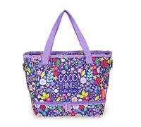 Legami - Bolsa Térmica para Almuerzo, Tema Flowers, Bolsa Aislante para Comida, Capacidad 10,8 Litros, Correa Ajustable, Bolsa de Hombro, 33 x 22 x 15 cm