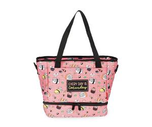 Legami - Lunchbag Sushi Cat, bolsa isotérmica para el almuerzo, fiambrera espaciosa de 10,8 litros, correa ajustable para el hombro, bandolera, 33 x 22 x 15 cm