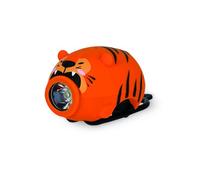 Legami - Luz Delantera de Bicicleta con Timbre, Tema Tiger, Correa Ajustable, 3 Modos de luz, 5 Modos de Sonido, Cable Tipo C Incluido, Recargable, Resistente al Agua