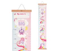 Legami Metro de pared Dream Big Little One - hasta 160 cm, 41 pegatinas, listones de madera, Unicorn
